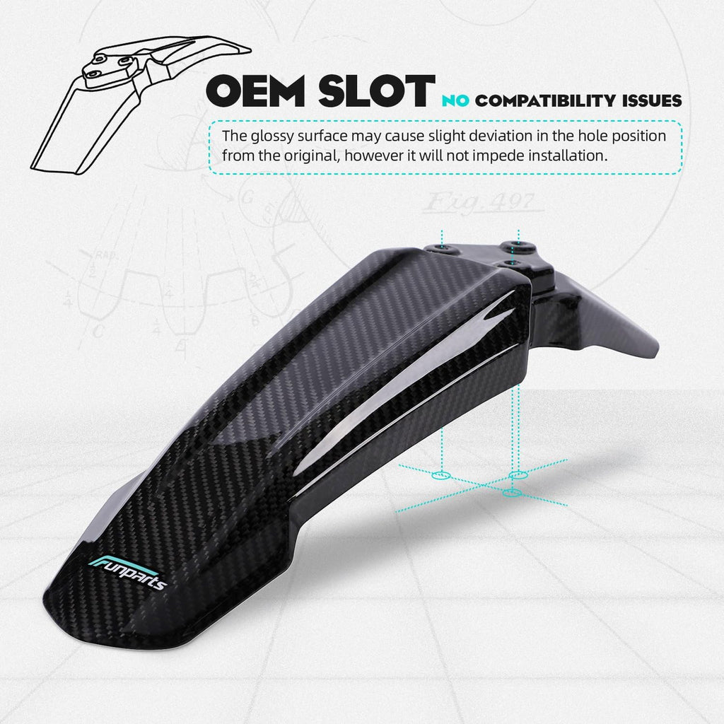 Sur Ron Front Fender,Carbon Fiber Motorcycle Fender Mud Guard for Surron Sur Ron LBX X260 X160 Electric Dirt Bike