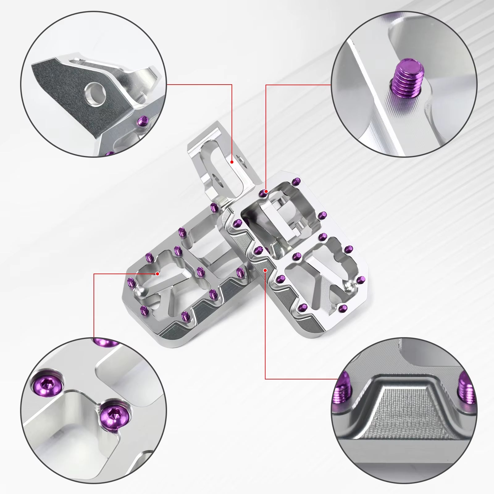 For SURRON Ultra Bee Motorcycles Foot Pedal New Customized Modified Pedals Foot Pegs E-Bikes for Surron Motorcycles Accessories