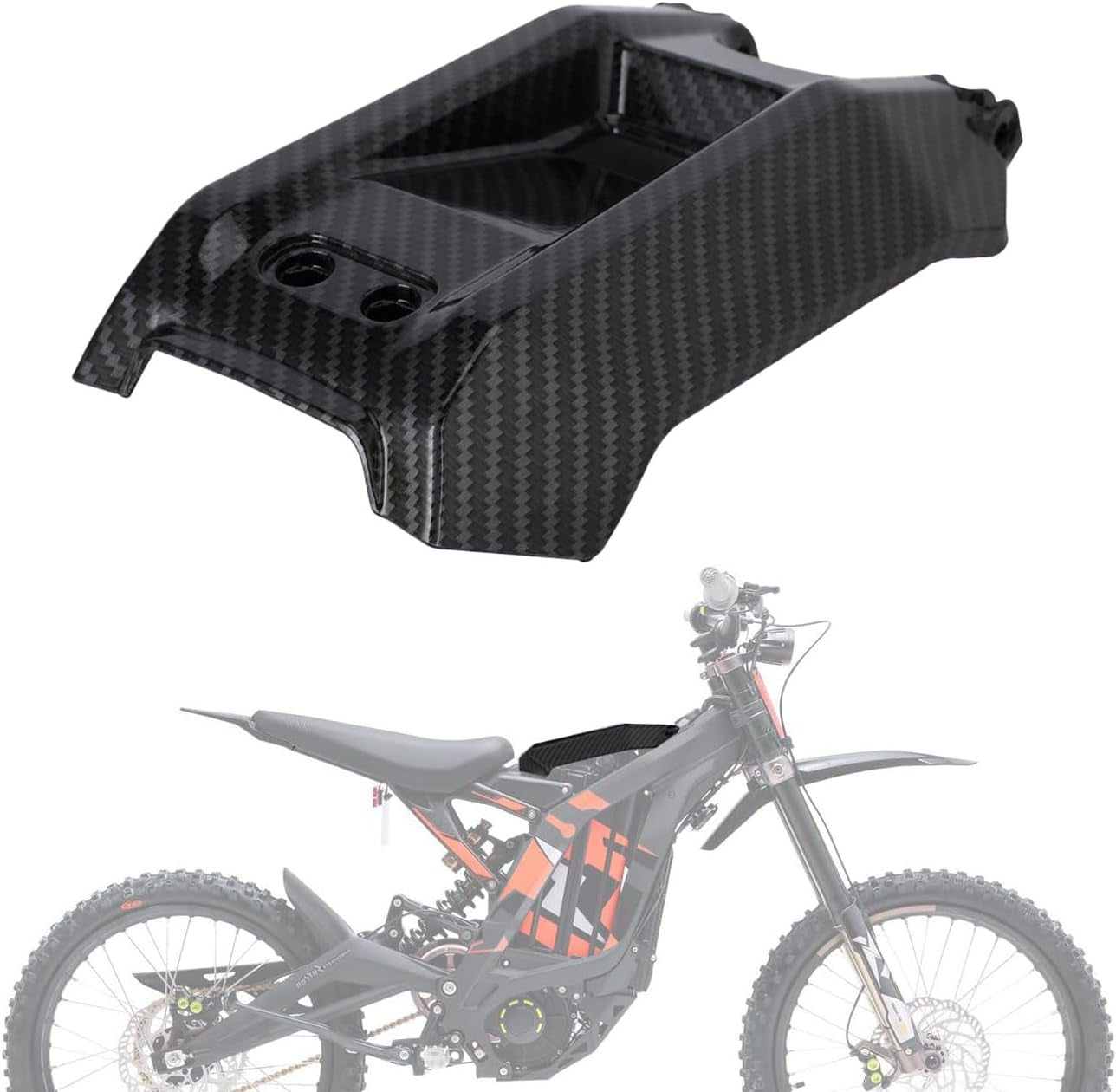 Sur Ron Battery Cover Battery Guards Protect for Surron Sur Ron Light Bee X/S Electric Dirt Bike Imitation Carbon Fiber