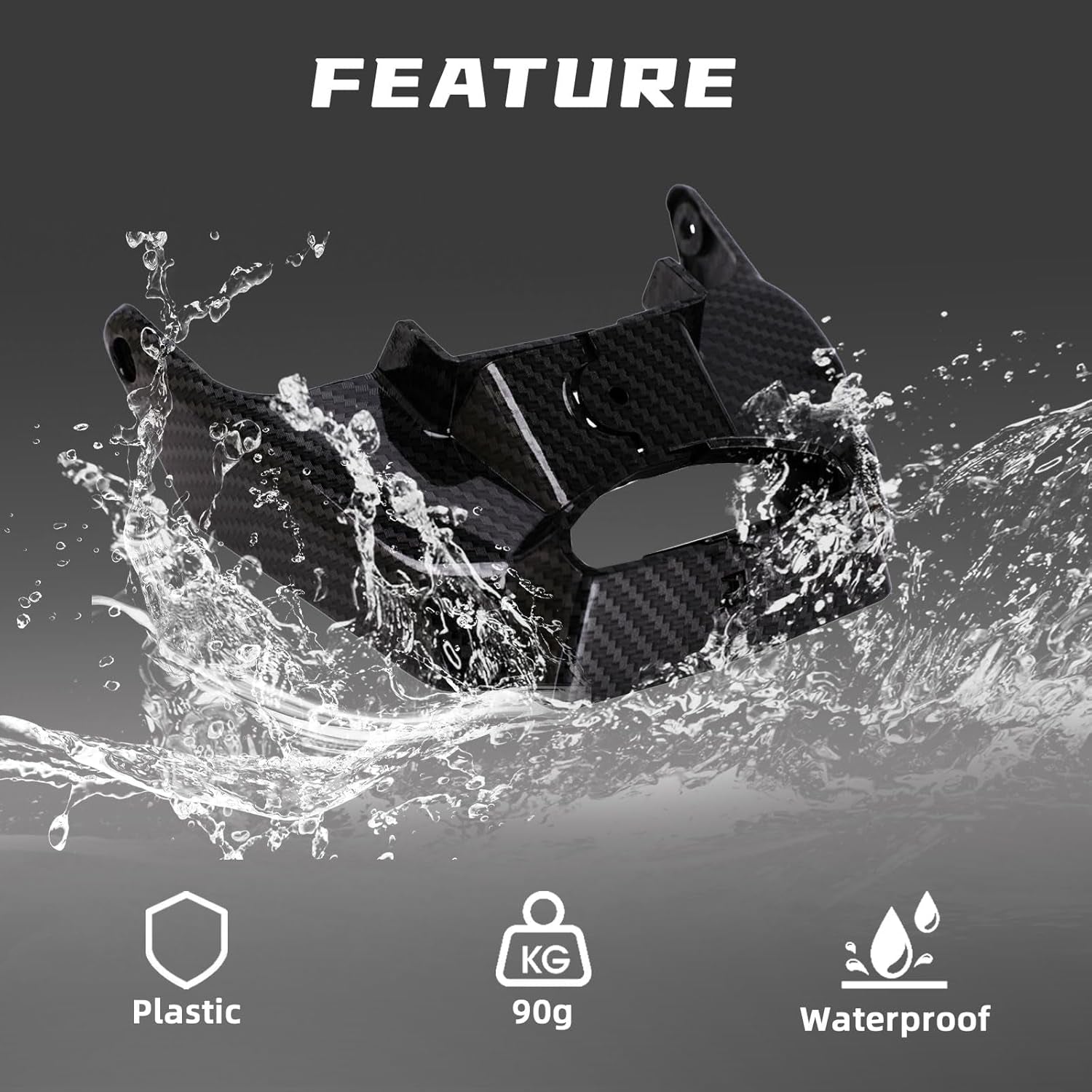 Surron Battery Lock Cover Sur Ron Battery Compartment Protect Carbon Fiber Pattern for Surron Light Bee X/S Electric Dirt Bike