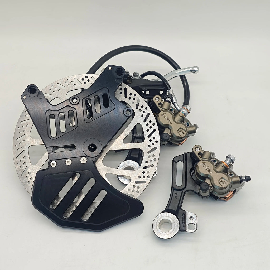 Original Ultra Bee Brake 240Mm Aluminum Alloy Dual-Caliper Bracket Kit Rear Disc Brake Anodic Oxide Finish Surron Light Bee E